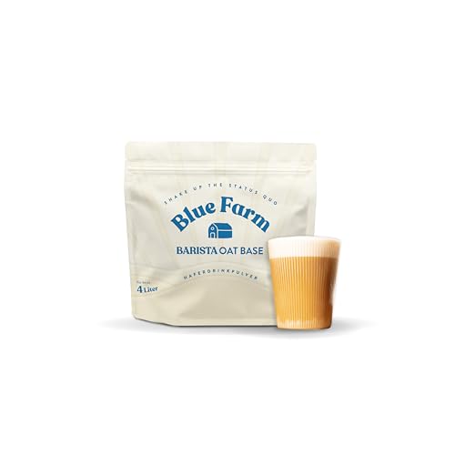 Blue Farm Barista Oat base für bis zu 4L zum selbermischen | Bio Haferdrink Barista Edition | Milchalternative ohne Zusatzstoffe und Zuckerzusatz | Vegan und Glutenfrei | 90% weniger Verpackungsmüll von Blue Farm