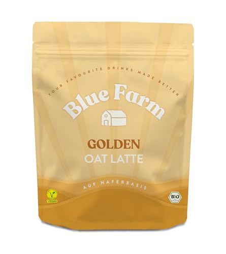 Blue Farm Bio Golden Oat für bis zu 3 Liter zu selbermischen - Der Milchersatz mit Kurkuma und Ashwagandha - Ohne Zusatzstoffe und Zuckerzusatz - 100% Bio und vegan von Bluefarm