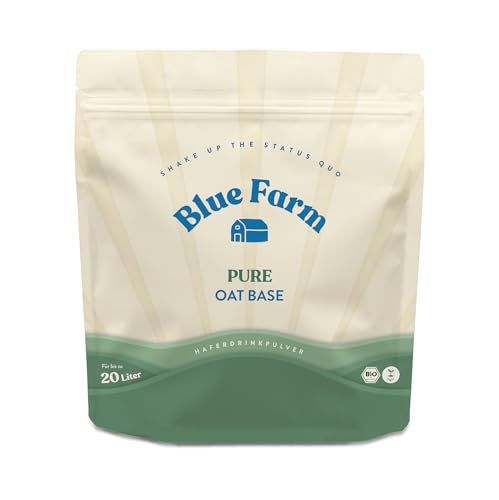 Blue Farm Pure Oat Base (ehem. BIO) für bis zu 20 Liter Haferdrink zum Selbermischen | 100% beste Bio-Qualität | 100% vegan, laktosefrei & glutenfrei | 90% weniger Verpackungsmüll | Vorteilspack Blue Farm Pure Oat Base (ehem. BIO) für bis zu 20 Liter Haferdrink zum Selbermischen | 100% beste Bio-Qualität | 100% vegan, laktosefrei & glutenfrei | 90% weniger Verpackungsmüll | Vorteilspack von Bluefarm