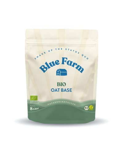 Blue Farm Oat Base Bio für bis zu 8 Liter Haferdrink zum Selbermischen | 100% beste Bio-Qualität | 100% vegan, laktosefrei & glutenfrei | 90% weniger Verpackungsmüll von Blue Farm