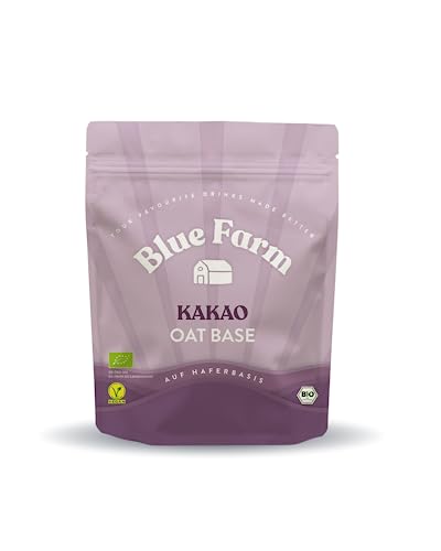 Blue Farm Oat Base Kakao | Kakao Drink auf Haferbasis | 100% echter Kakao | Vegan & natürlich | Mit natürlichem Kokosblütenzucker | Laktosefrei | 90% weniger Verpackungsmüll von Bluefarm