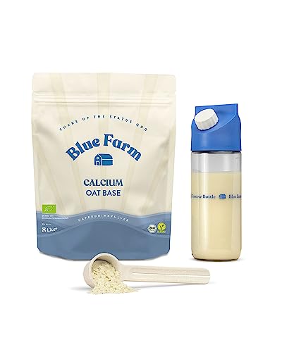 Blue Farm Starter Kit Deluxe Calcium Bio für bis zu 8 Liter Haferdrink zum Selbermischen | 100% vegan, laktosefrei & glutenfrei Haferdrink Pulver | 90% weniger Verpackungsmüll Blue Farm Starter Kit Deluxe Calcium Bio für bis zu 8 Liter Haferdrink zum Selbermischen | 100% vegan, laktosefrei & glutenfrei Haferdrink Pulver | 90% weniger Verpackungsmüll von Bluefarm