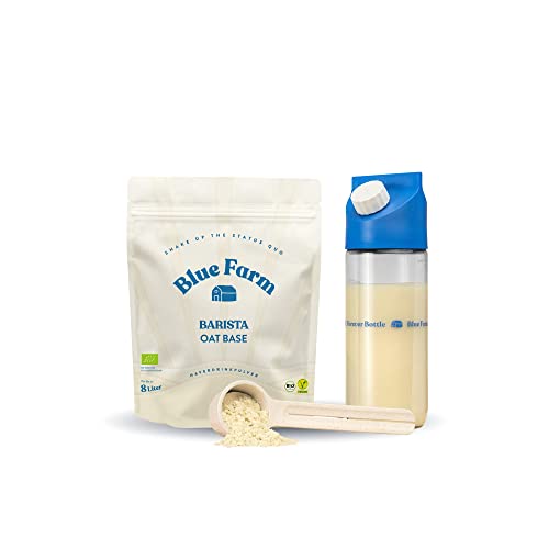 Starter Kit Deluxe Barista mit Barista Oat Base, Mixflasche und Dosierlöffel (zum Vorteilspreis) (8L) von Bluefarm