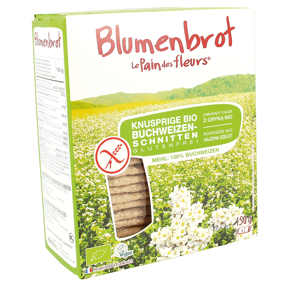Bio Knusprige Buchweizen-Schnitten glutenfrei Bio Knusprige Buchweizen-Schnitten glutenfrei von Blumenbrot