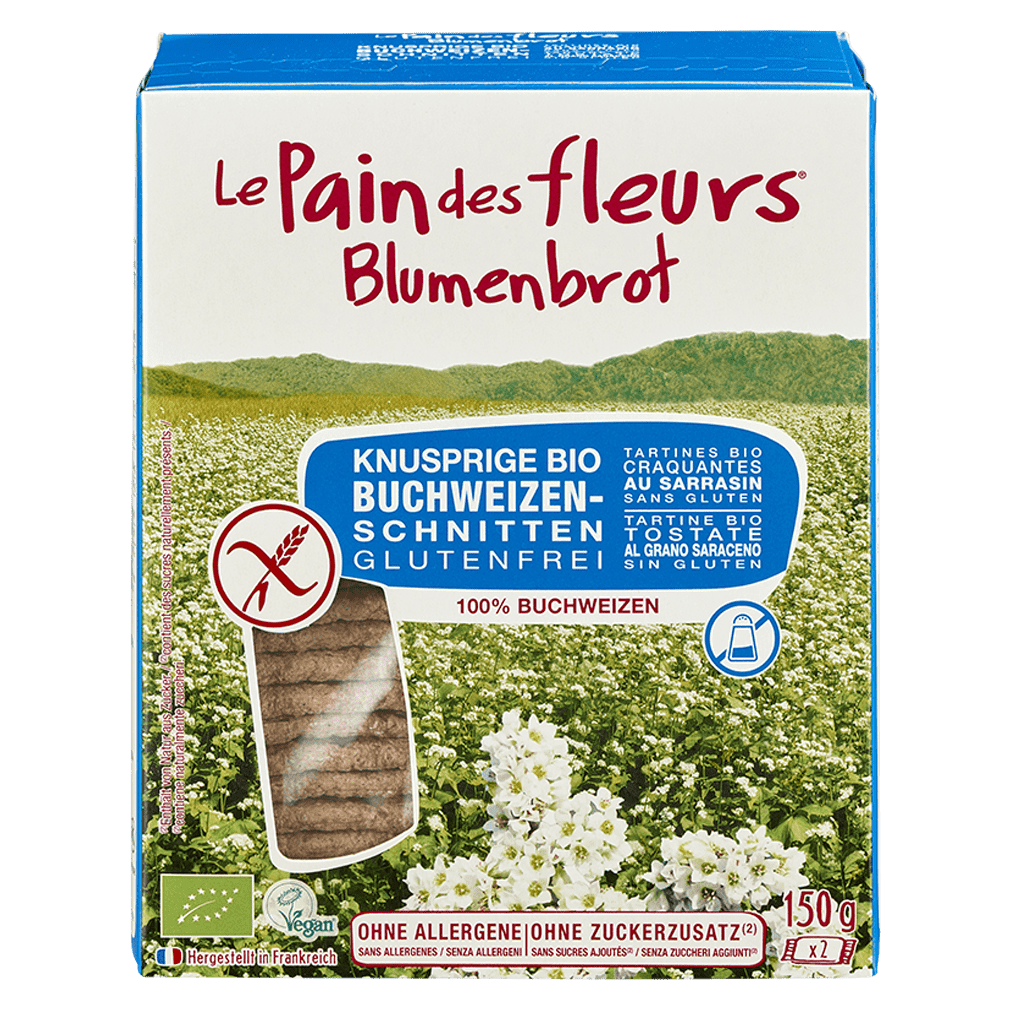 Bio Knusprige Buchweizen Schnitten ohne Salz & Zucker Bio Knusprige Buchweizen Schnitten ohne Salz & Zucker von Blumenbrot