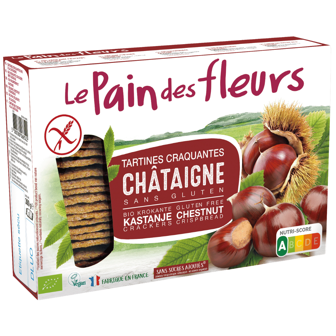 Bio Knusprige Kastanie-Schnitten glutenfrei Bio Knusprige Kastanie-Schnitten glutenfrei von Blumenbrot