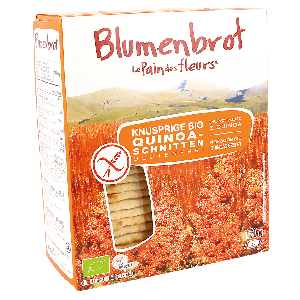 Bio Knusprige Quinoa-Schnitten glutenfrei von Blumenbrot