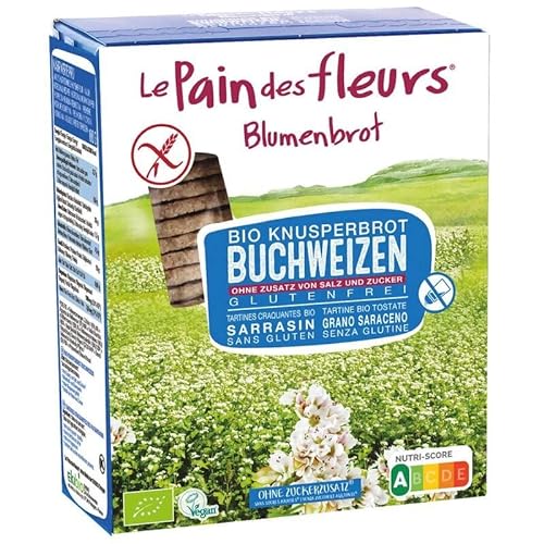 Blumenbrot Knusperbrot Buchweizen ohne Zusatz Salz und Zucker - Bio - 150g x 6-6er Pack VPE von Blumenbrot