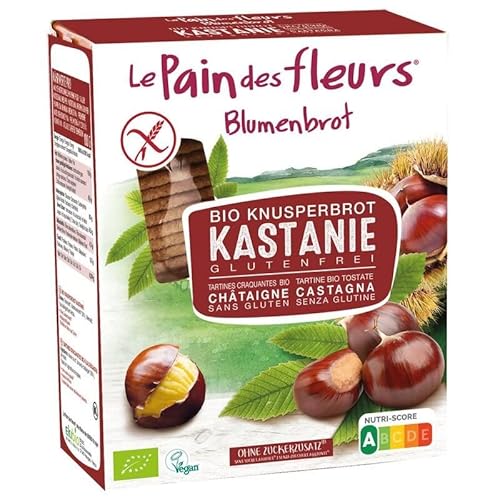 Blumenbrot Knusperbrot Kastanien - Bio - 150g x 6-6er Pack VPE von Blumenbrot