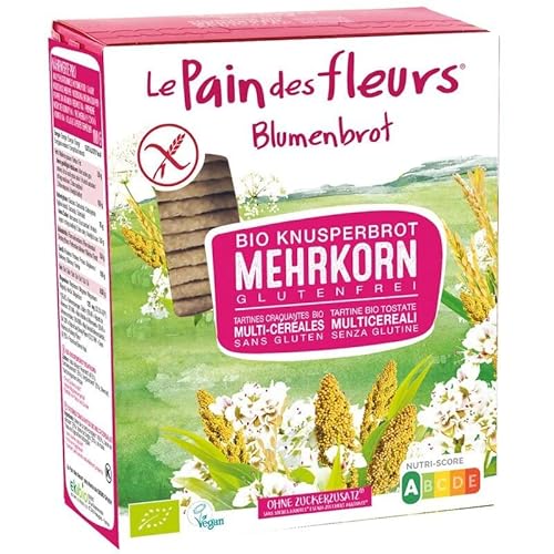 Blumenbrot Knusperbrot Mehrkorn - Bio - 150g x 6-6er Pack VPE von Blumenbrot