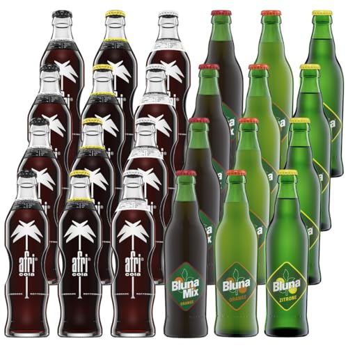 Afri Cola & Bluna Limo Mischkiste 24 Flaschen je 0,33l von Bluna