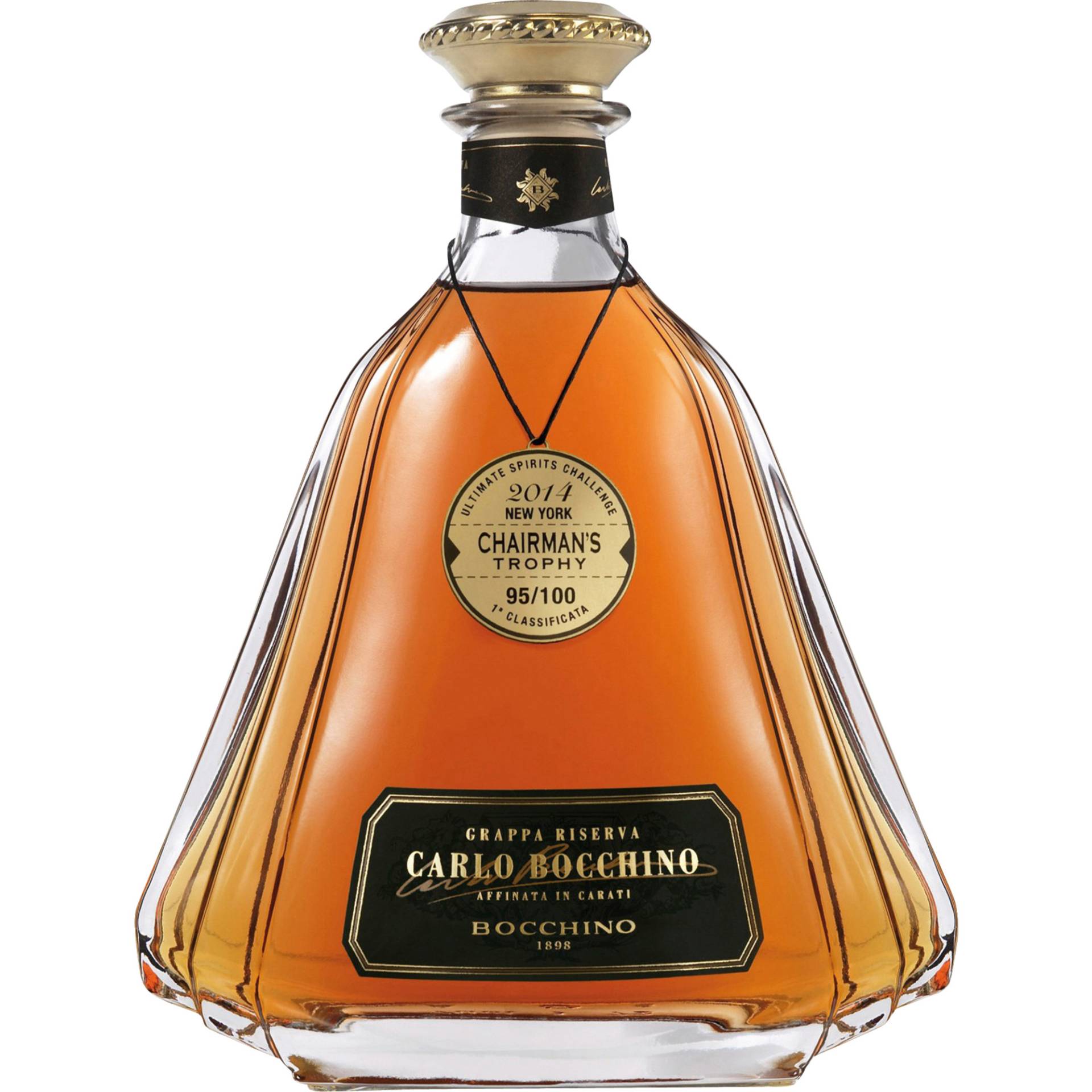 Carlo Bocchino Grappa Riserva, 0,70 L, 43% Vol., Spirituosen von Bocchino C. & C. SpA - Via Giovanni Battista Giuliani, 87 - 14053 Canelli (AT) - Italien