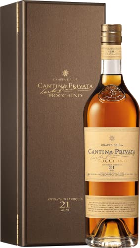 Grappa Cantina Privata 21 Jahre in Holzkiste Carlo Bocchino 0,7 Liter von Bocchino