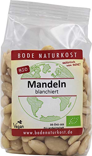 Bode Mandeln blanchiert 600g Bio Nüsse, 3er Pack (3 x 200 g) von Bode