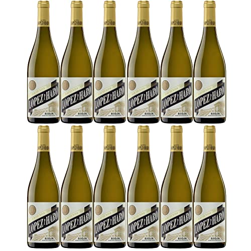 Bodega Classica Hacienda López de Haro Blanco DOCa Weißwein Wein trocken Spanien I Visando Paket (12 Flaschen) von Bodega Classica