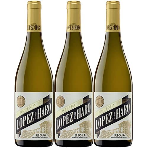Bodega Classica Hacienda López de Haro Blanco DOCa Weißwein Wein trocken Spanien I Visando Paket (3 Flaschen) von Bodega Classica
