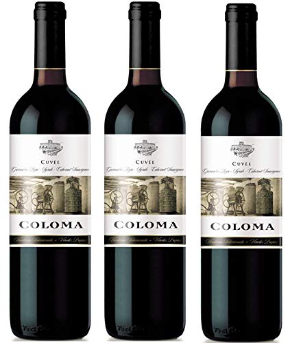 Bodega Coloma: 3 Flaschen Cuvée aus Syrah, Cabernet und Garnacha, ein junger Wein, lebendig und geschmackvoll, für den alltäglichen Genuss gedacht von Bodega Coloma. EX-363, La Albuera - 06170 Badajoz