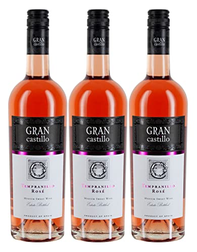 Tempranillo Rose lieblich Gran Castillo, Valencia DO, Bodega Gran Castillo, Jahrgang 2022 (3 x 0,75 l) von Bodega Gran Castillo