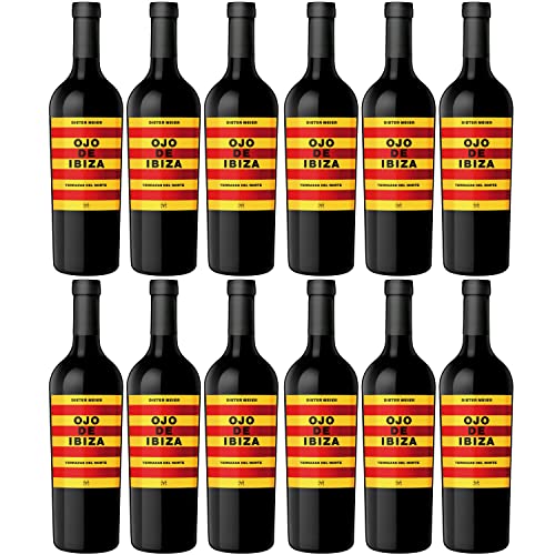 Ojo de Ibiza Rotwein Cuvèe Wein trocken Spanien I Visando Paket (12 Flaschen) von Bodega Ojo de Ibiza