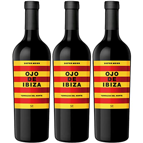 Ojo de Ibiza Rotwein Cuvèe Wein trocken Spanien I Visando Paket (3 Flaschen) von Bodega Ojo de Ibiza