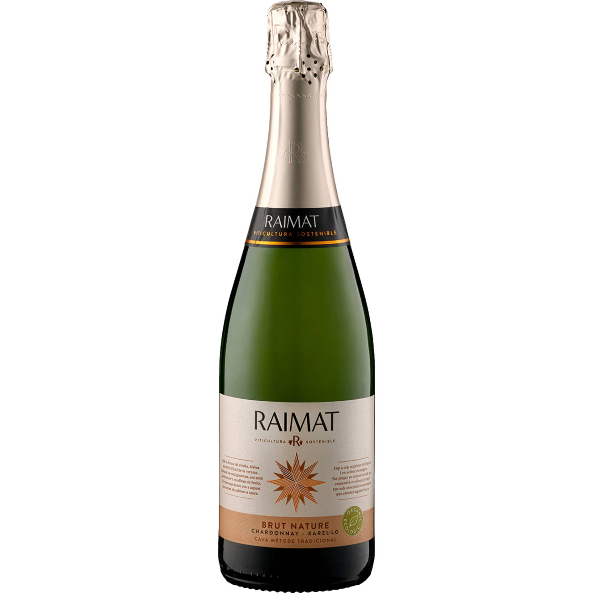 Cava Raïmat Brut Nature Bio, Brut, Cava D.O., Katalonien, Schaumwein von Bodega Raimat - Codorniu Raventós S.A ,   ES 25111 Raimat (Lleida)