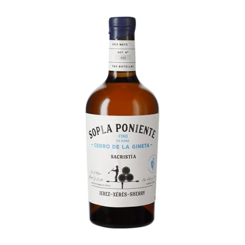 Rodríguez de Vera Sopla Poniente Fino en Rama Cerro de la Gineta Palomino Fino Jerez-Xérès-Sherry Medium Flasche 50 cl Verstärkter Wein Rodríguez de Vera Sopla Poniente Fino en Rama Cerro de la Gineta Palomino Fino Jerez-Xérès-Sherry Medium Flasche 50 cl Verstärkter Wein von Bodega Rodríguez de Vera