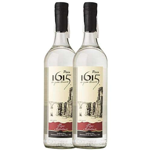 Pisco Pisco 1615 Acholado 70 cl (Schachtel mit 2 Flaschen von 70 cl) von Bodega San Nicolás Pisco 1615