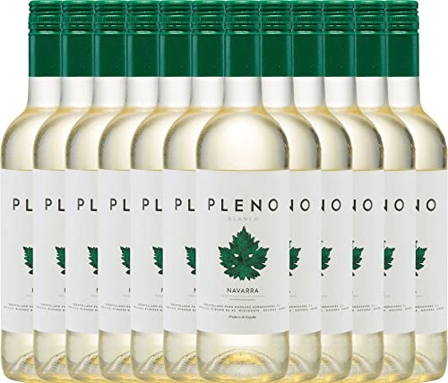 Pleno Blanco DO von Bodegas Agronavarra - Weißwein 12 x 0,75l 2022 VINELLO - 12er - Weinpaket inkl. kostenlosem VINELLO.weinausgießer von Bodegas Agronavarra