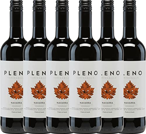 Pleno Tempranillo Tinto DO von Bodegas Agronavarra - Rotwein 6 x 0,75l VINELLO - 6er - Weinpaket inkl. kostenlosem VINELLO.weinausgießer von Bodegas Agronavarra