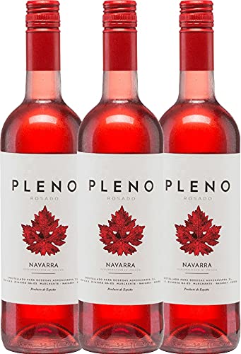 VINELLO 3er Weinpaket Rosé - Pleno Rosado DO 2022 - Bodegas Agronavarra mit VINELLO.weinausgießer | 3 x 0,75 Liter von Bodegas Agronavarra