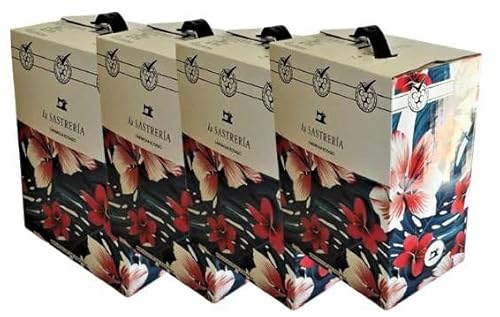 4 x La Sastreria Garnacha Rosado Bag-in-Box 5l von Bodegas Anadas im Sparpack (4x5,0l), trockener Roséwein aus Spanien von Bodegas Anadas