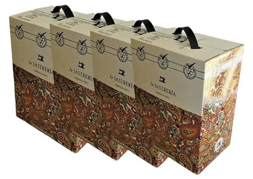 4 x La Sastreria Garnacha Tinto Bag-in-Box 5l von Bodegas Anadas im Sparpack (4x5,0l), trockener Rotwein aus Spanien von Bodegas Anadas
