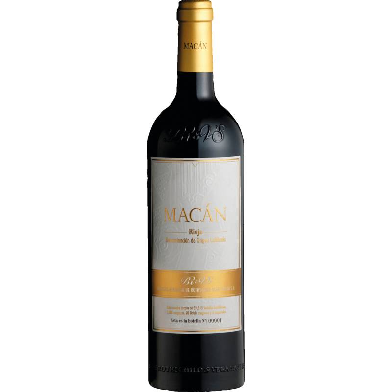 Macán Rioja, Rioja DOCa, Rioja, 2017, Rotwein von Bodegas Benjamin de Rothschild & Vega Sicilia,28010,Madrid,Spanien