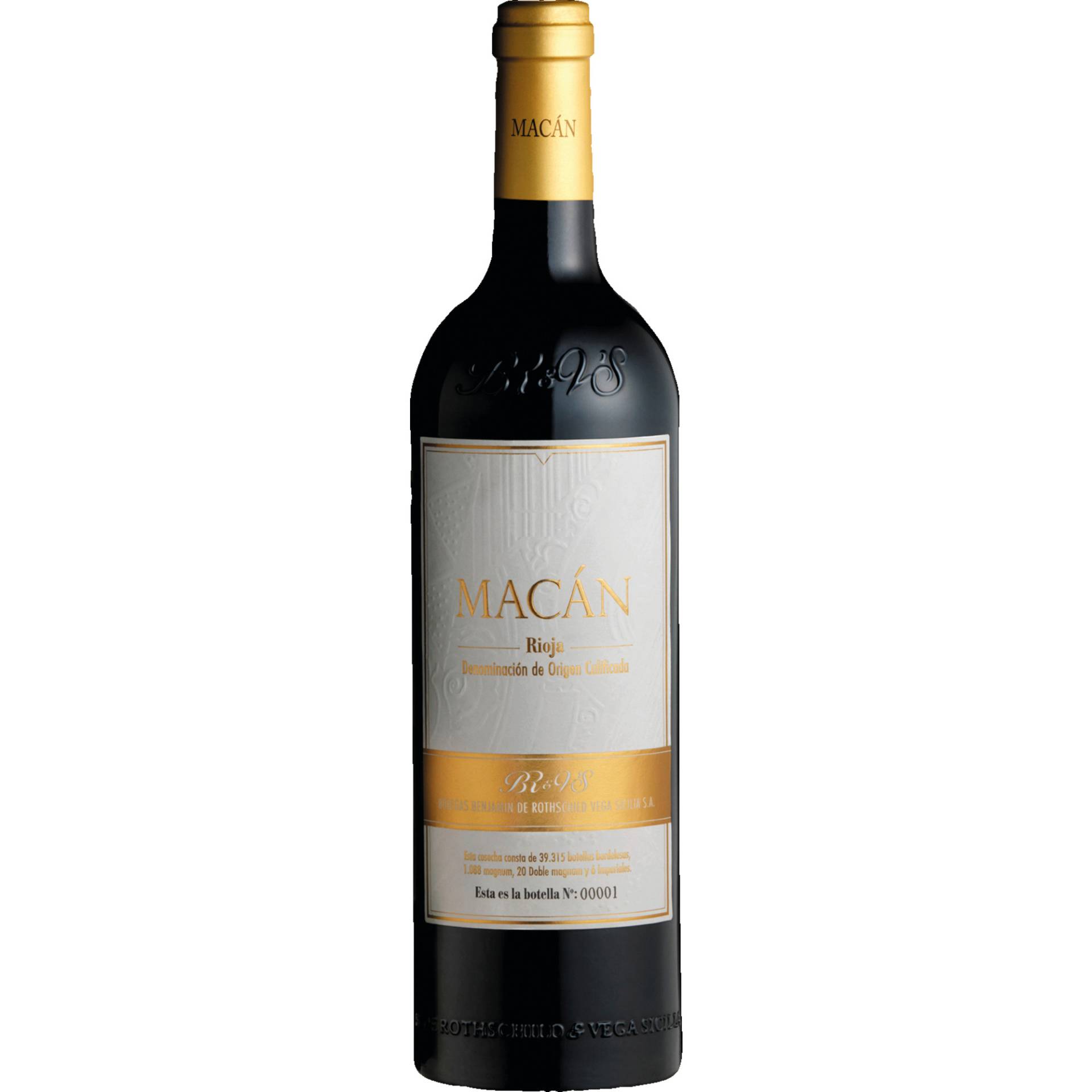 Macán Rioja, Rioja DOCa, Rioja, 2018, Rotwein Macán Rioja, Rioja DOCa, Rioja, 2018, Rotwein von Bodegas Benjamin de Rothschild & Vega Sicilia,28010,Madrid,Spanien