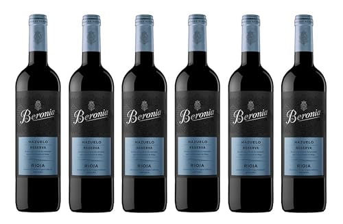 6x 0,75l - 2019er - Bodegas Beronia - Mazuelo - Reserva - Rioja D.O.Ca. - Spanien - Rotwein trocken von Bodegas Beronia