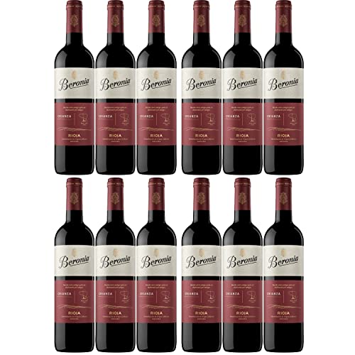 Beronia Crianza Rotwein Wein trocken Rioja Spanien Inkl. FeinWert E-Book (12 x 0,75l) von Bodegas Beronia