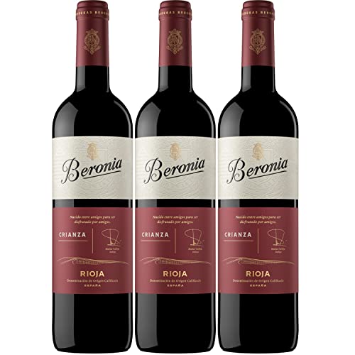 Beronia Crianza Rotwein Wein trocken Rioja Spanien Inkl. FeinWert E-Book (3 x 0,75l) von Bodegas Beronia