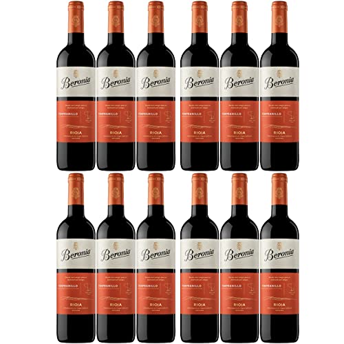 Beronia Joven Tempranillo Rotwein Wein trocken Rioja Spanien Inkl. FeinWert E-Book (12 x 0,75l)) von Bodegas Beronia