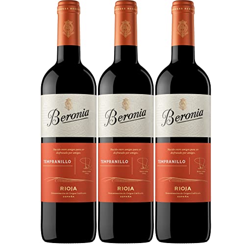 Beronia Joven Tempranillo Rotwein Wein trocken Rioja Spanien Inkl. FeinWert E-Book (3 x 0,75l) von Bodegas Beronia