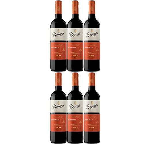 Beronia Joven Tempranillo Rotwein Wein trocken Rioja Spanien Inkl. FeinWert E-Book (6 x 0,75l) von Bodegas Beronia