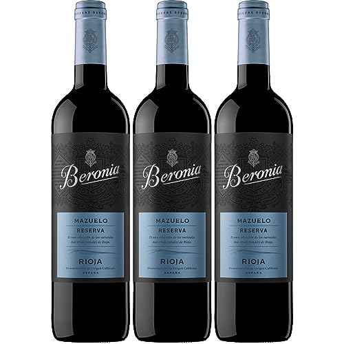 Beronia Mazuelo Reserva Rotwein Wein trocken Rioja Spanien Inkl. FeinWert E-Book (3 x 0,75l) von Bodegas Beronia