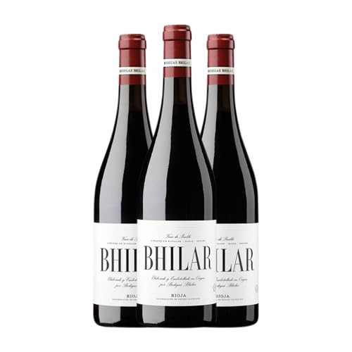 Bhilar Plots Tinto Rioja 75 cl (Schachtel mit 3 Flaschen von 75 cl) von Bodegas Bhilar