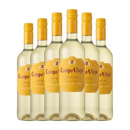 Campo Viejo Viura-Tempranillo Blanco Rioja 75 cl Weißwein (Karton mit 6 Flaschen von 75 cl) von Bodegas Campo Viejo