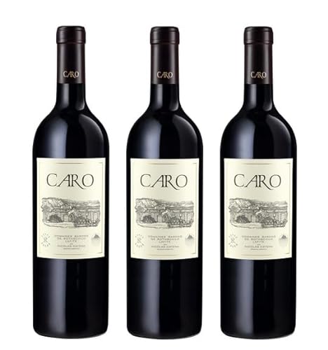 3x 0,75l - Bodegas Caro - Caro - Cabernet Sauvignon & Malbec - Mendoza - Argentinien - Rotwein trocken von Bodegas Caro