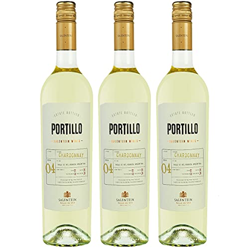 Bodegas Salentein Portillo Chardonnay Weißwein Wein trocken Argentinien (3 Flaschen) von Bodegas El Portillo