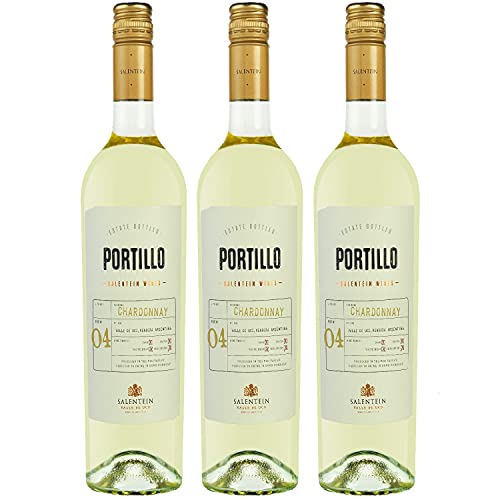 Bodegas Salentein Portillo Chardonnay Weißwein Wein trocken Argentinien (3 Flaschen) von Bodegas El Portillo