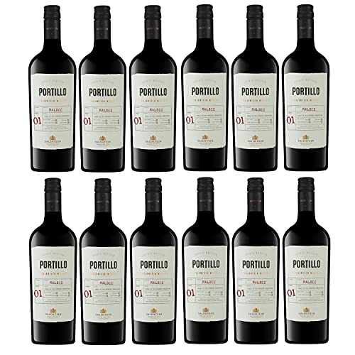 Bodegas Salentein Portillo Malbec Rotwein Wein trocken Argentinien I Versanel Paket (12 Flaschen) von Bodegas El Portillo