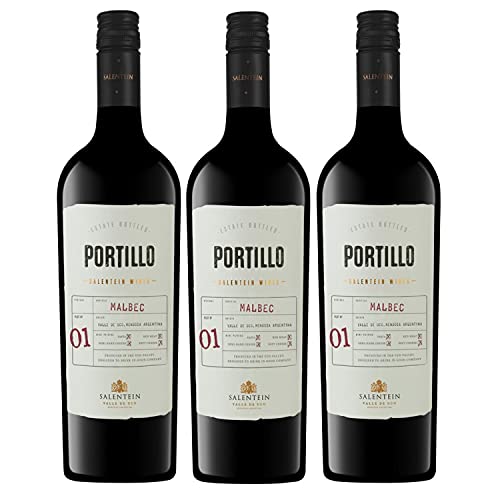 Bodegas Salentein Portillo Malbec Rotwein Wein trocken Argentinien (3 Flaschen) von Bodegas El Portillo