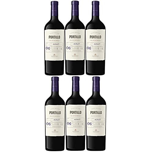 Bodegas Salentein Portillo Merlot Rotwein Wein trocken Argentinien (6 Flaschen) von Bodegas El Portillo