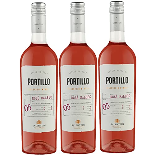 Bodegas Salentein Portillo Rosé Malbec Roséwein Wein trocken Argentinien (3 Flaschen) von Bodegas El Portillo